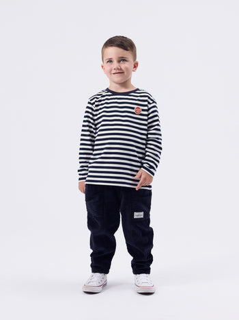 Essential Stripe Long Sleeve Top Navy