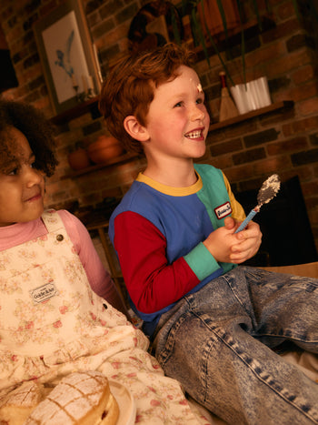 Splice Colour Block Long Sleeve Top