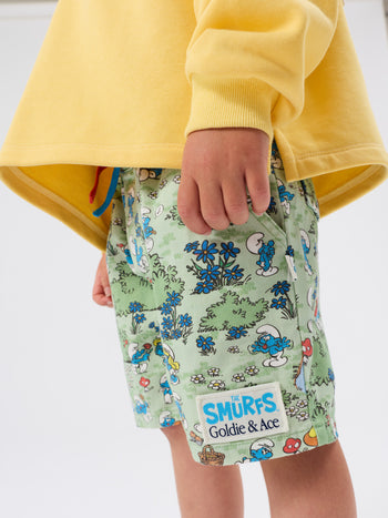 The Smurfs Village Print Shorts