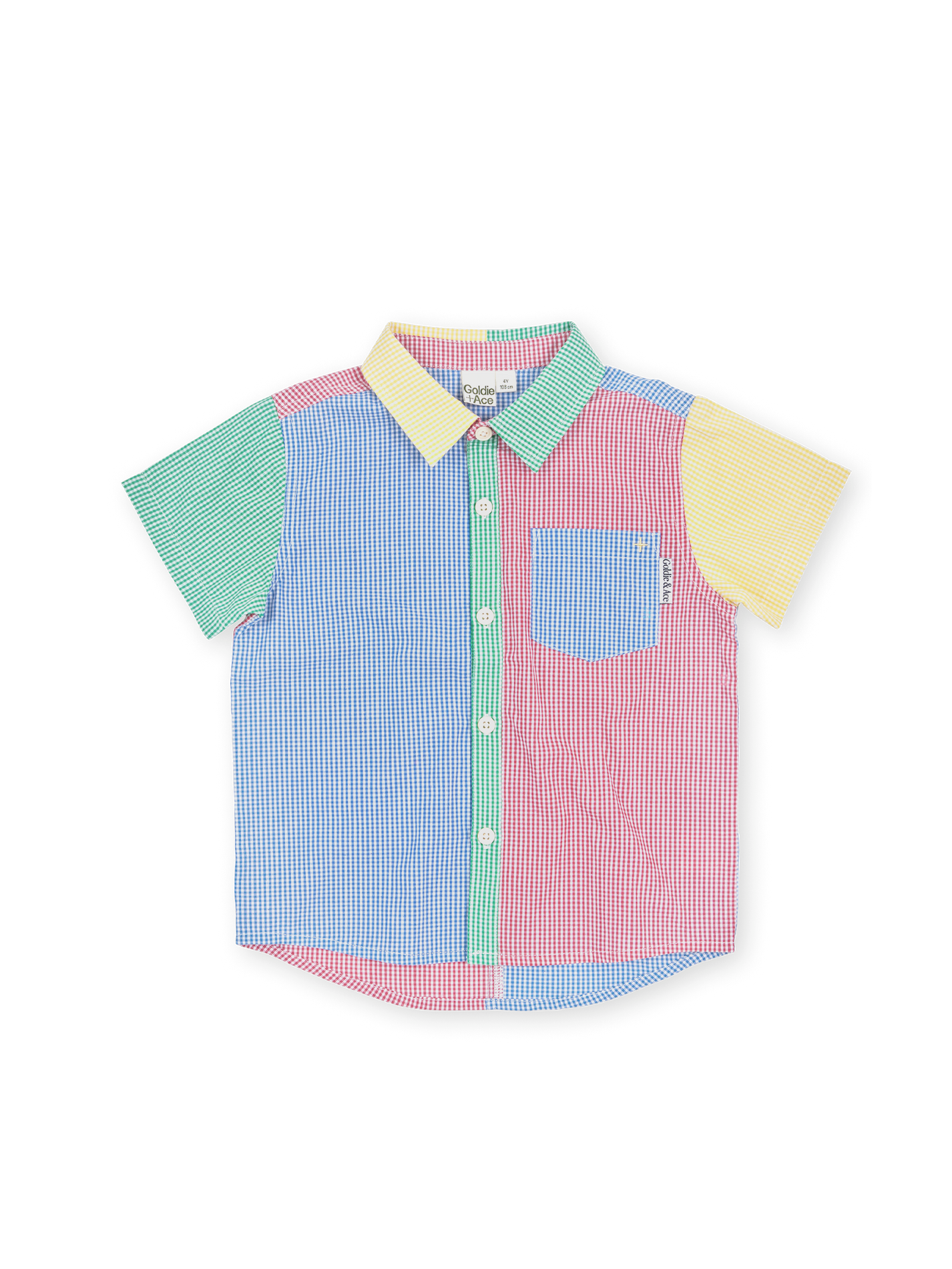 Gingham Colour Block Holiday Shirt