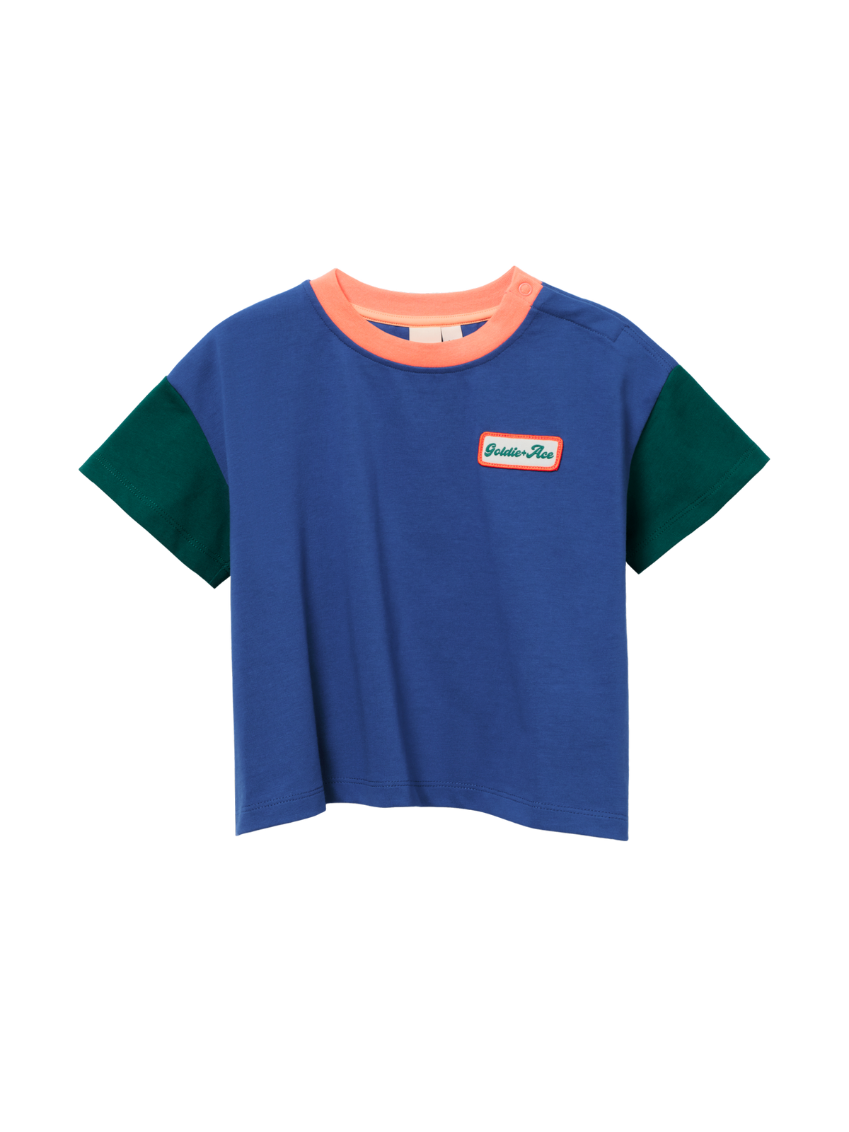 Oversized Blue Contrast T-Shirt
