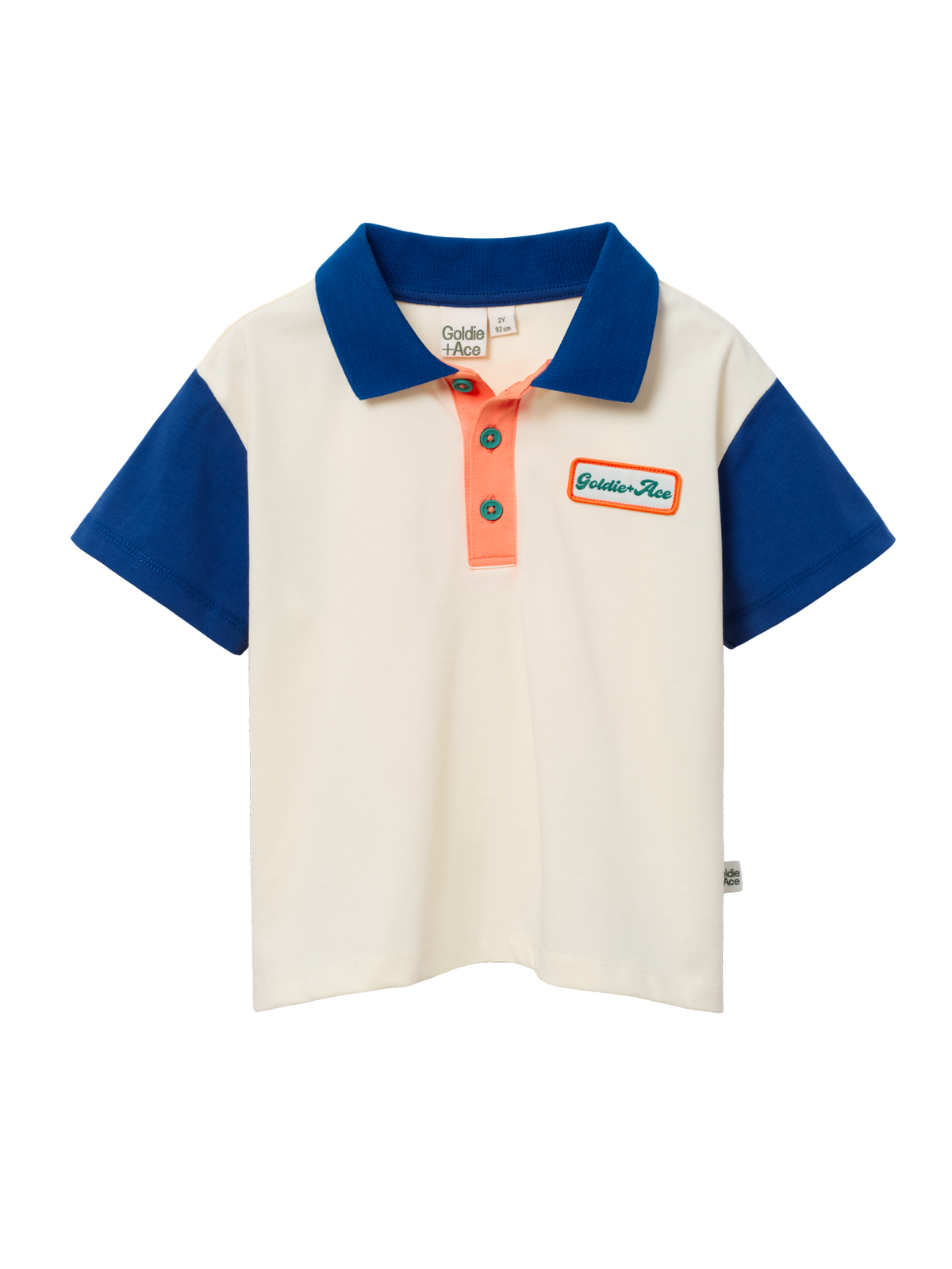 Blue Contrast Short Sleeve Polo
