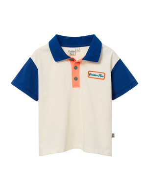 Blue Contrast Short Sleeve Polo