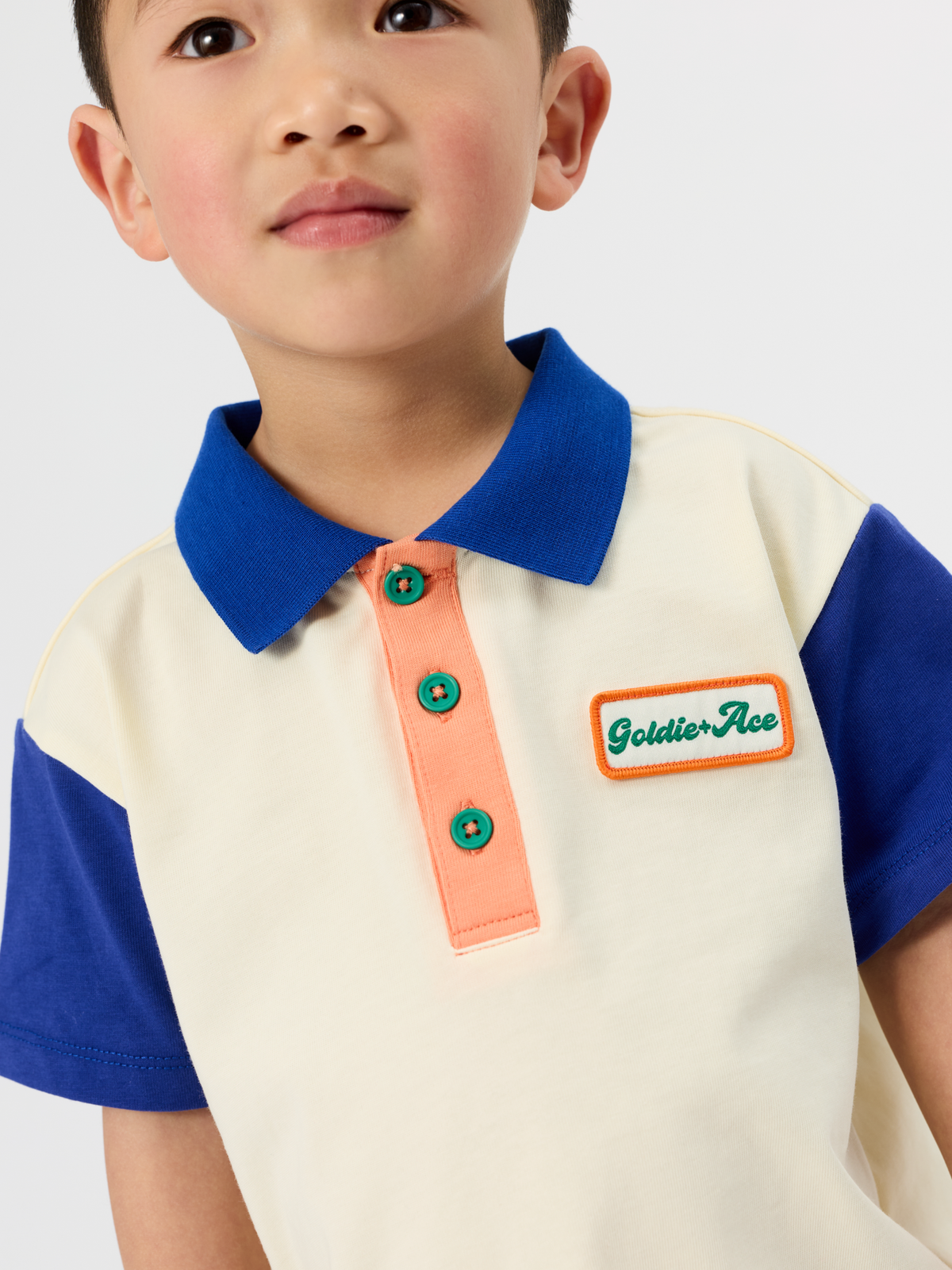 Blue Contrast Short Sleeve Polo