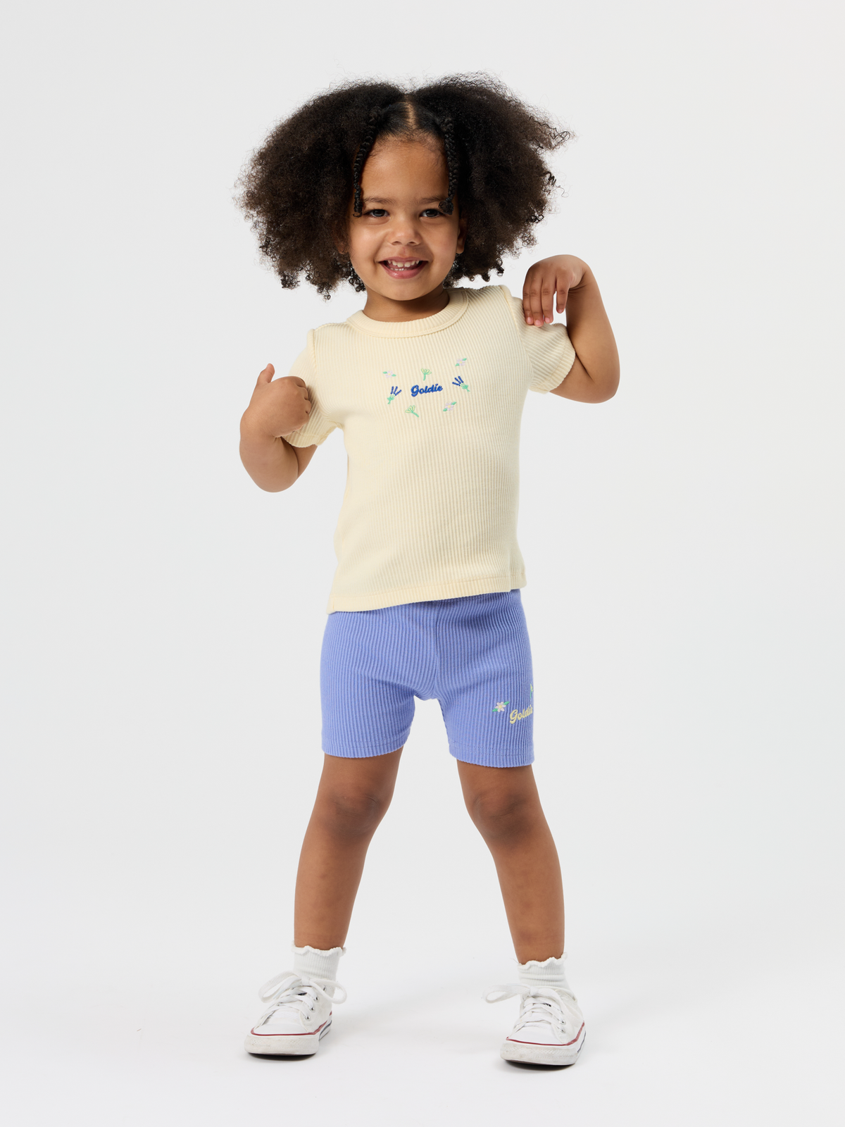 Bluebell Embroidered Bike Shorts