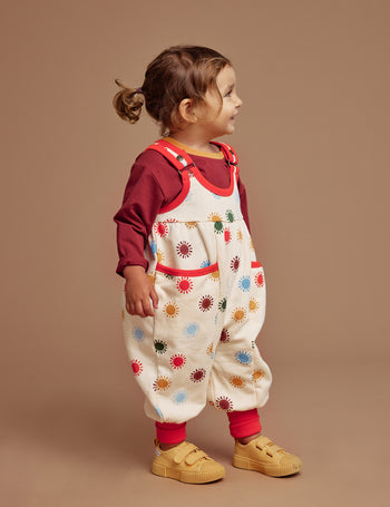 Sunny Days Balloon Overall Romper