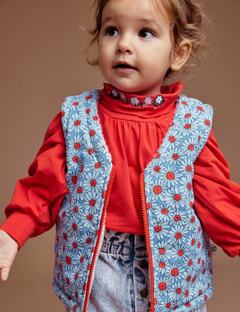 Dixie Daisy Quilted Corduroy Vest