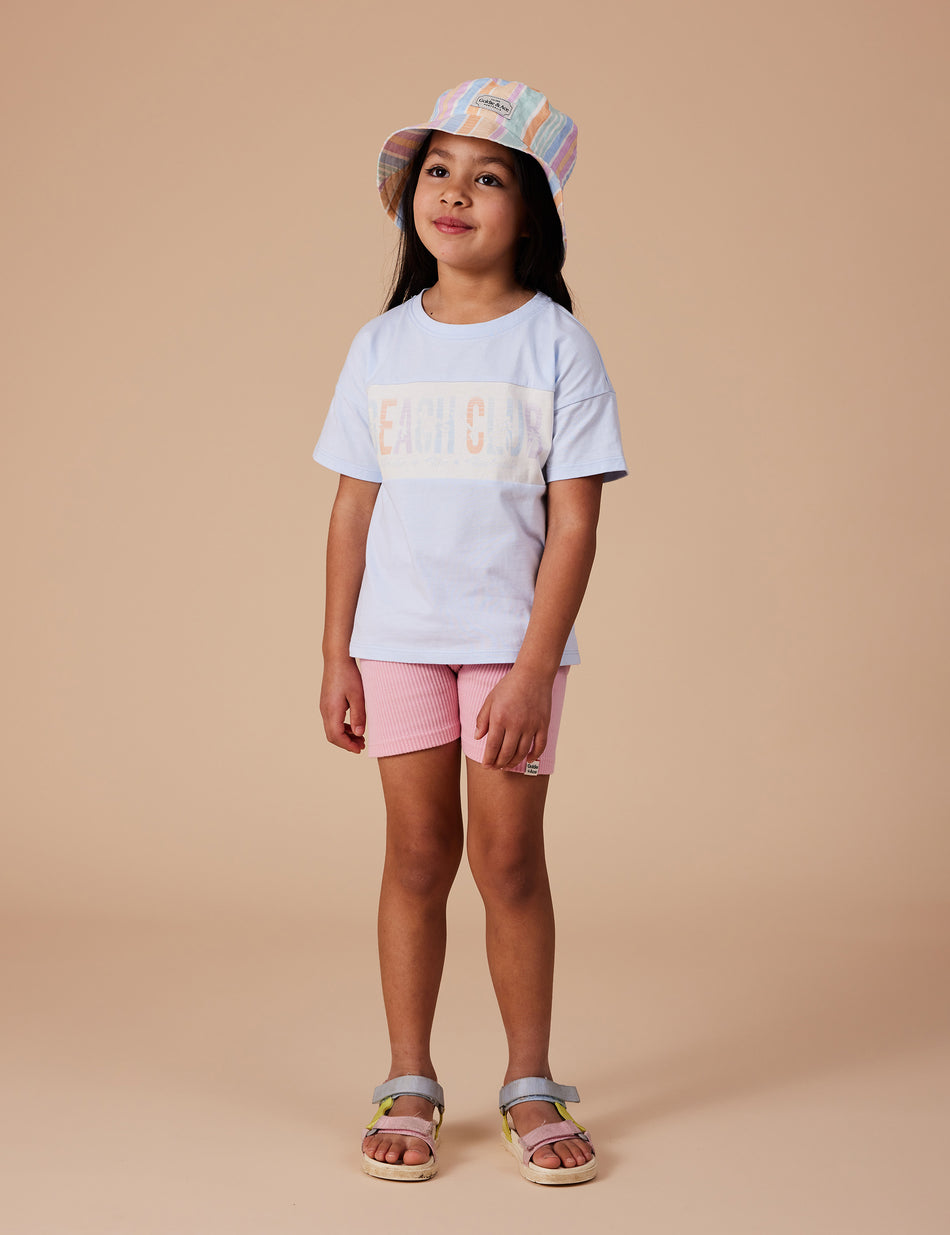 Goldie & Ace Retro Sporty Shorts - Lagoon Multi main image 1