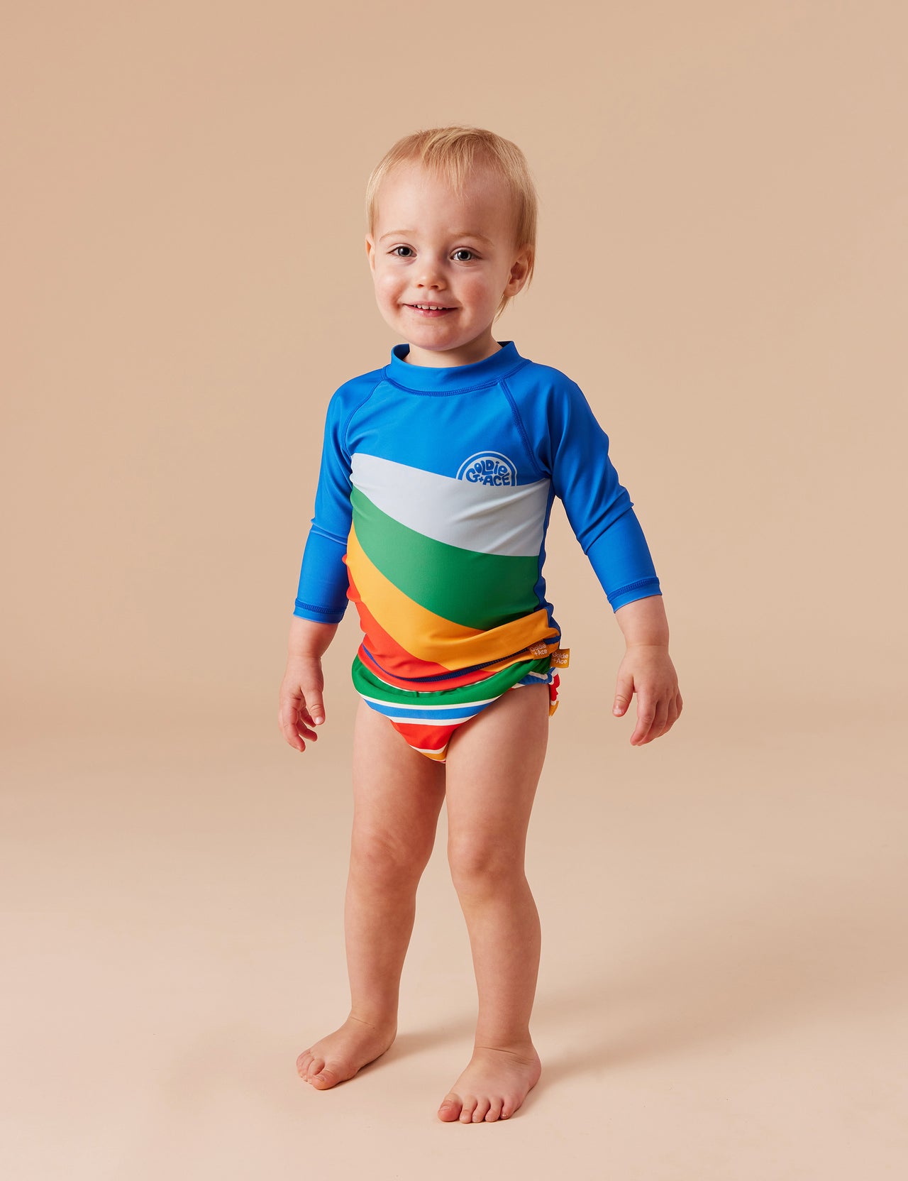 Bold Stripe Swim Nappy Primary