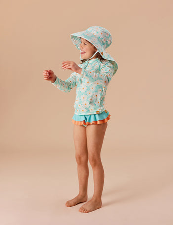 Daisy Delight Rashguard Lagoon