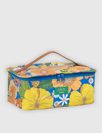 Zoe Floral Toiletry Stash Bag