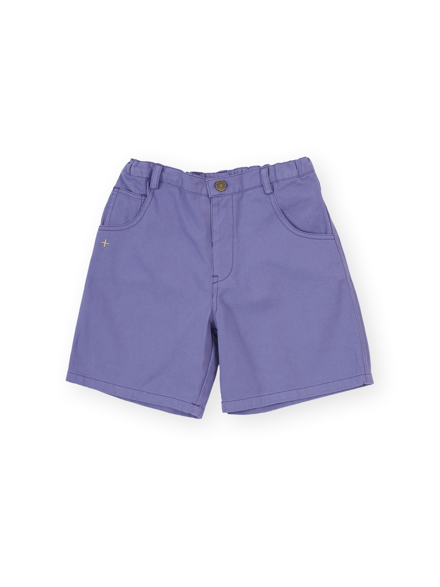Wide Leg Apple Denim Shorts