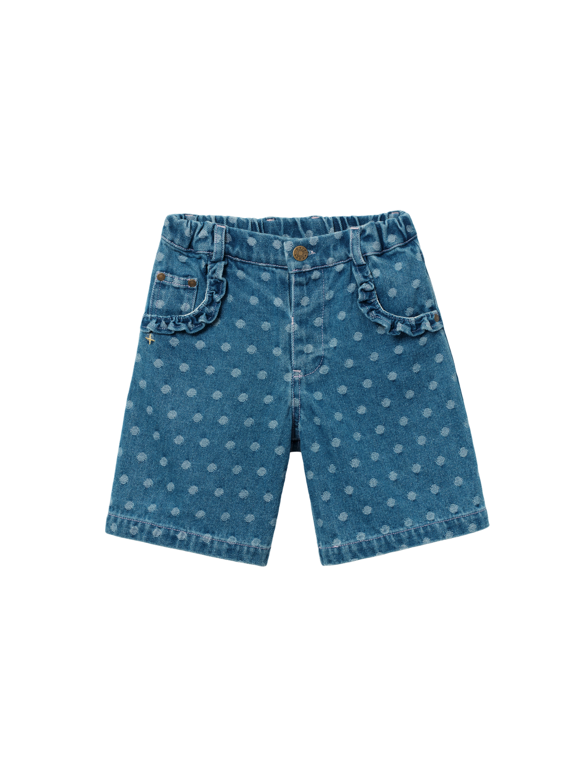 Spotty Denim Carpenter Shorts