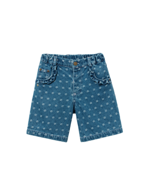 Spotty Denim Carpenter Shorts