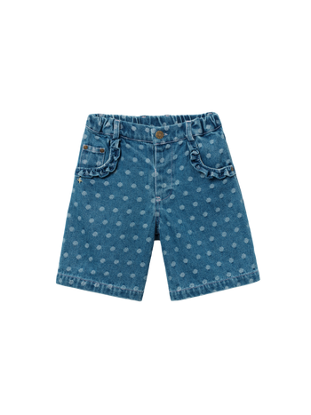 Spotty Denim Carpenter Shorts