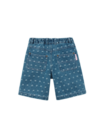 Spotty Denim Carpenter Shorts
