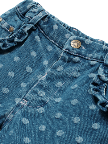 Spotty Denim Carpenter Shorts