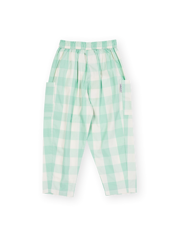 Lightweight Gingham Kit Pocket Pant Green