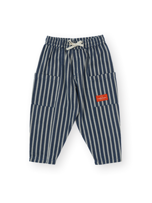 Railroad Stripe Kit Pocket Pant Indigo