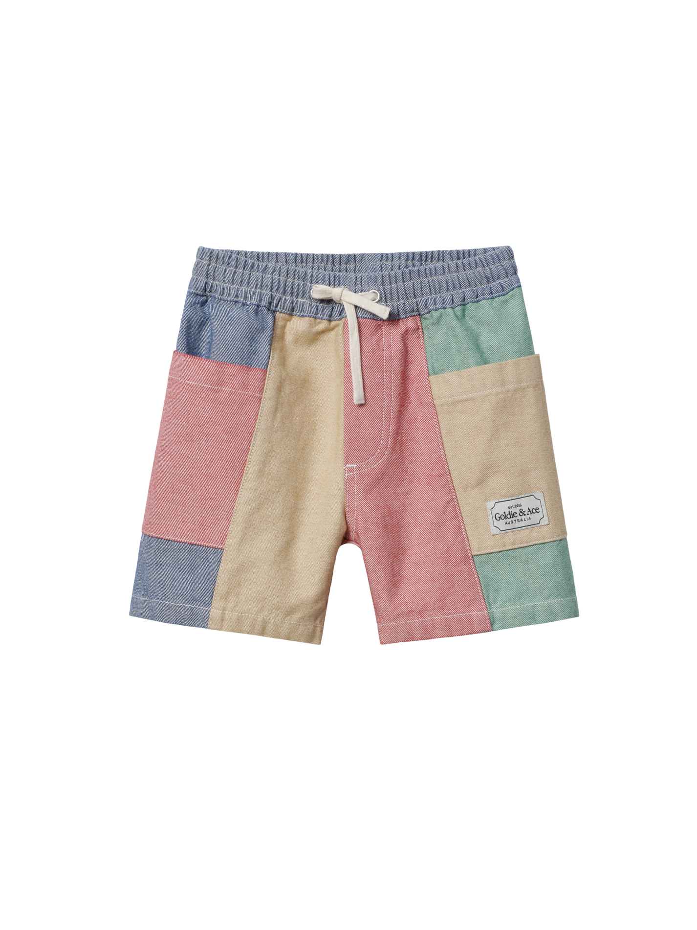 Patchwork Noah Pocket Shorts