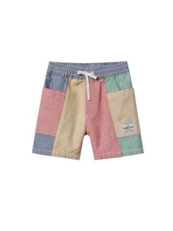 Patchwork Noah Pocket Shorts