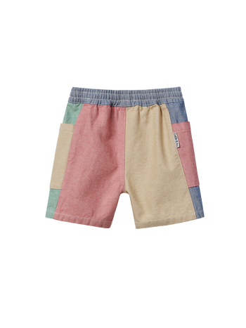 Patchwork Noah Pocket Shorts