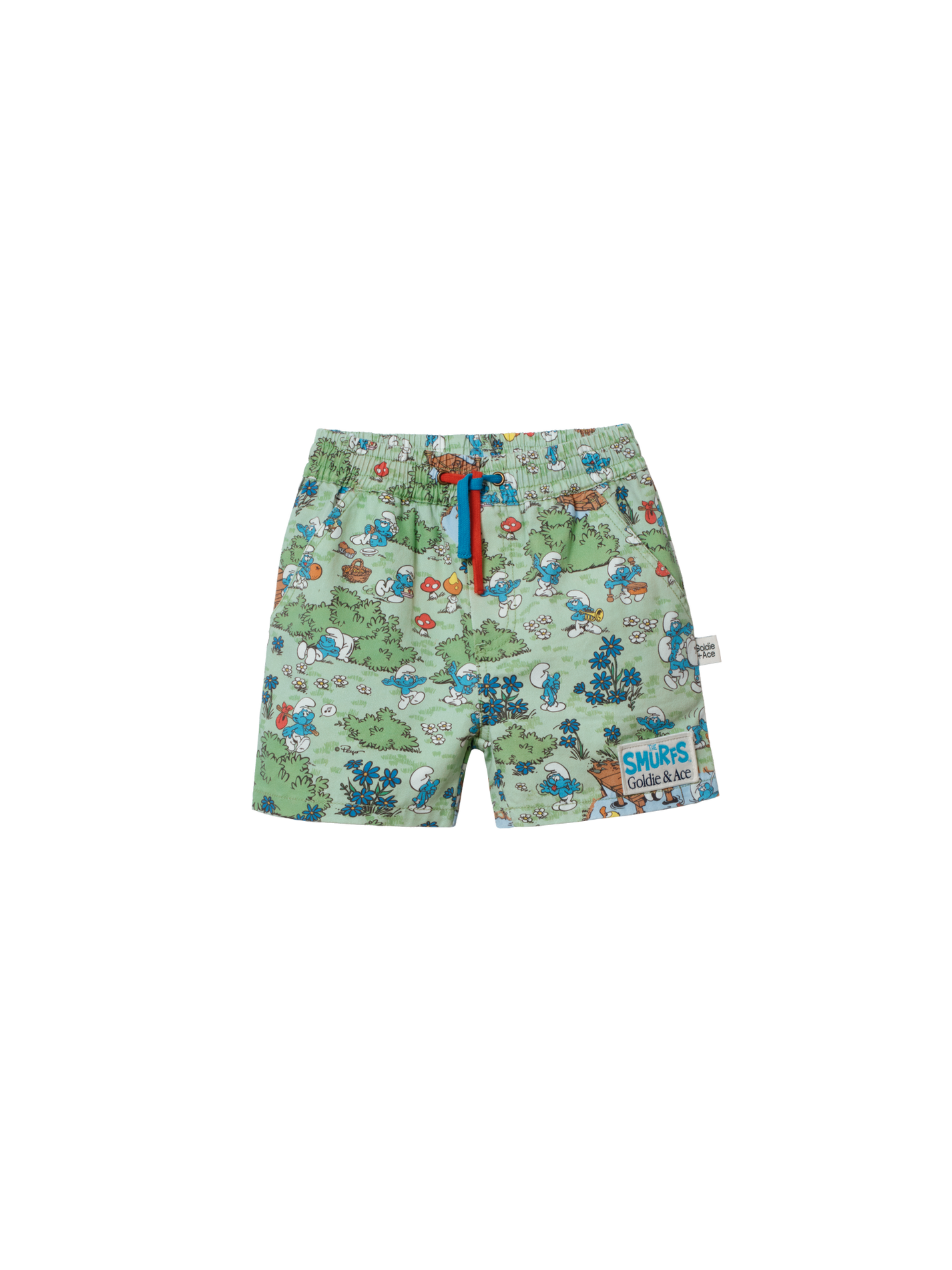 The Smurfs Village Print Shorts