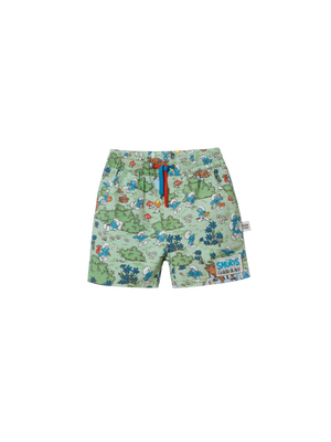 The Smurfs Village Print Shorts