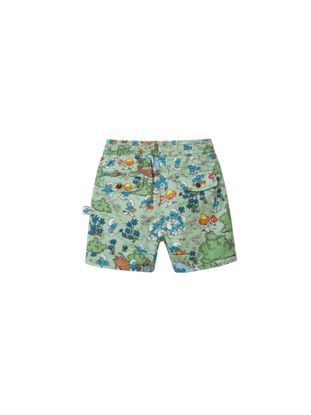 The Smurfs Village Print Shorts