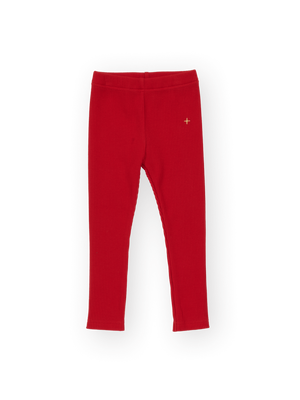 Bowie Rib Legging Red