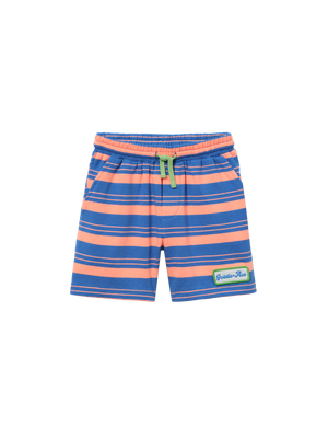 Retro Coastline Stripe Shorts