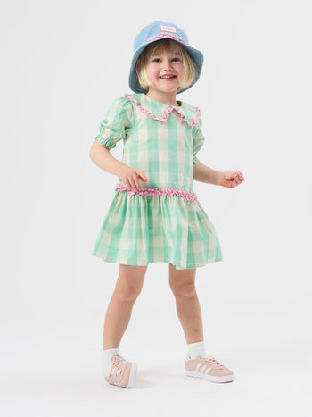 Chambray Frill Bucket Hat