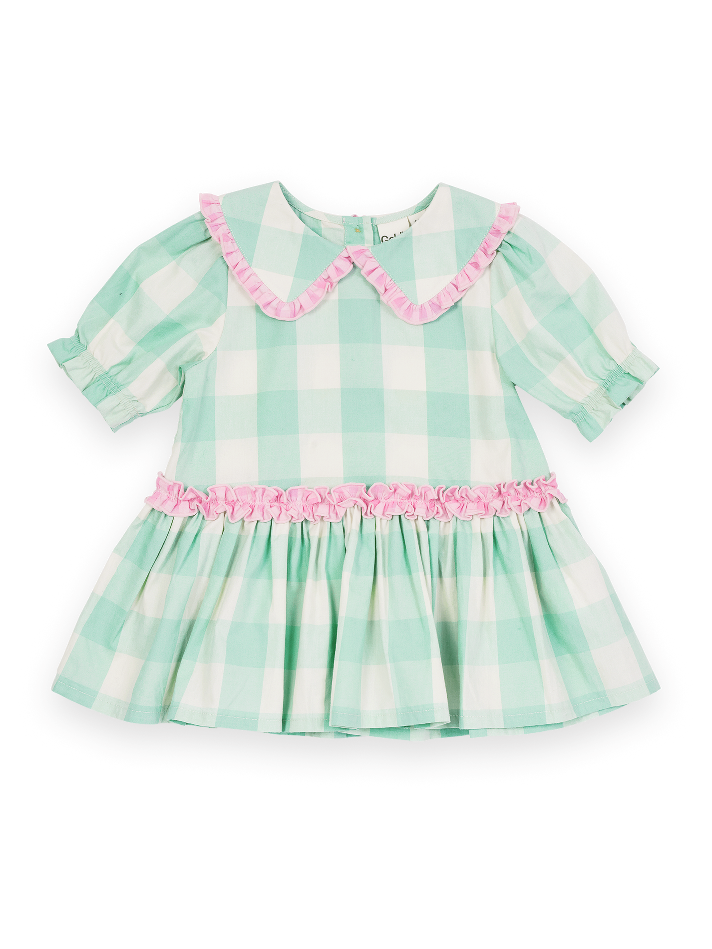 Gingham Collar Dress