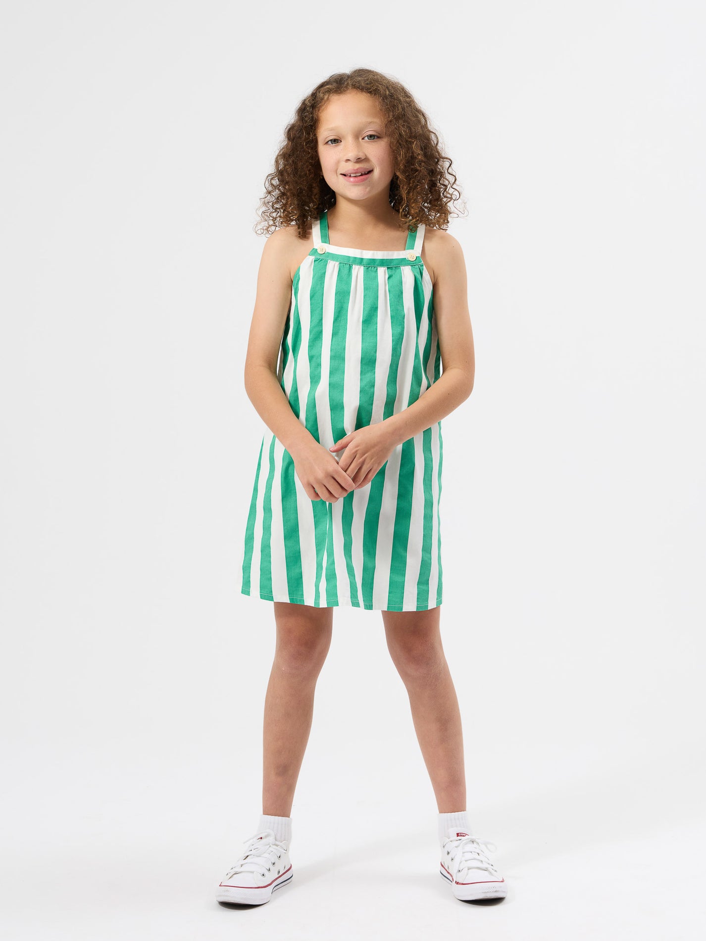 Happy Stripe A-Line Dress