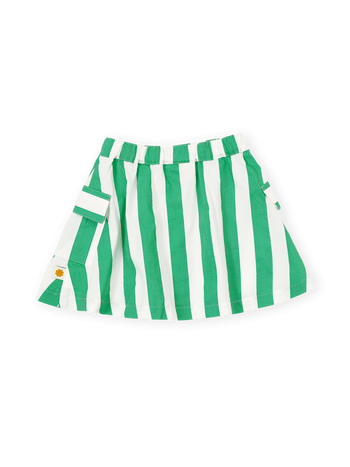 Happy Stripe Pocket Skirt