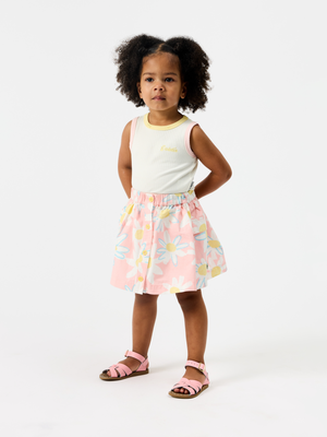 Pink Daisy Skirt