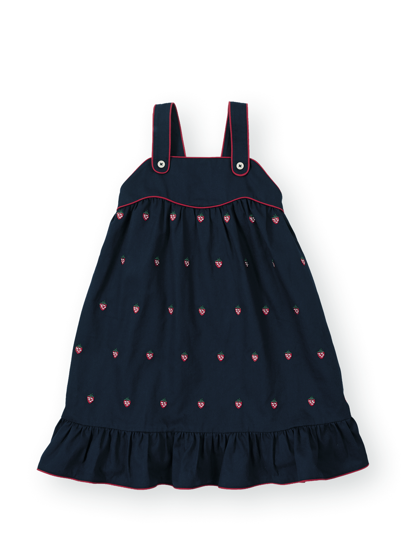 Mini Strawberry Embroidered Dress