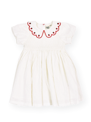 Sweet Strawberry Flo Smocked Dress