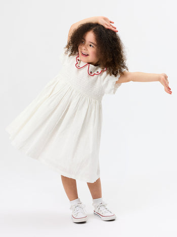 Sweet Strawberry Flo Smocked Dress
