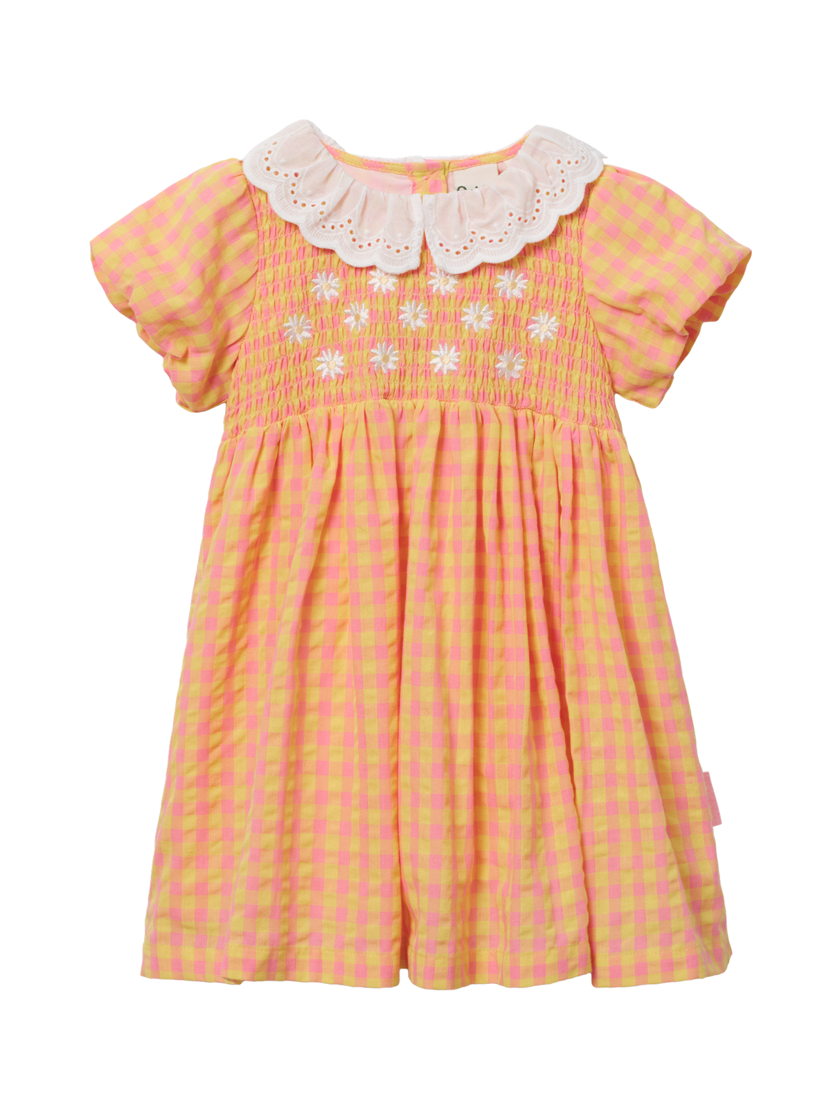 Sherbet Check Flo Smocked Dress
