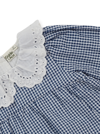 Gingham Collared Dress