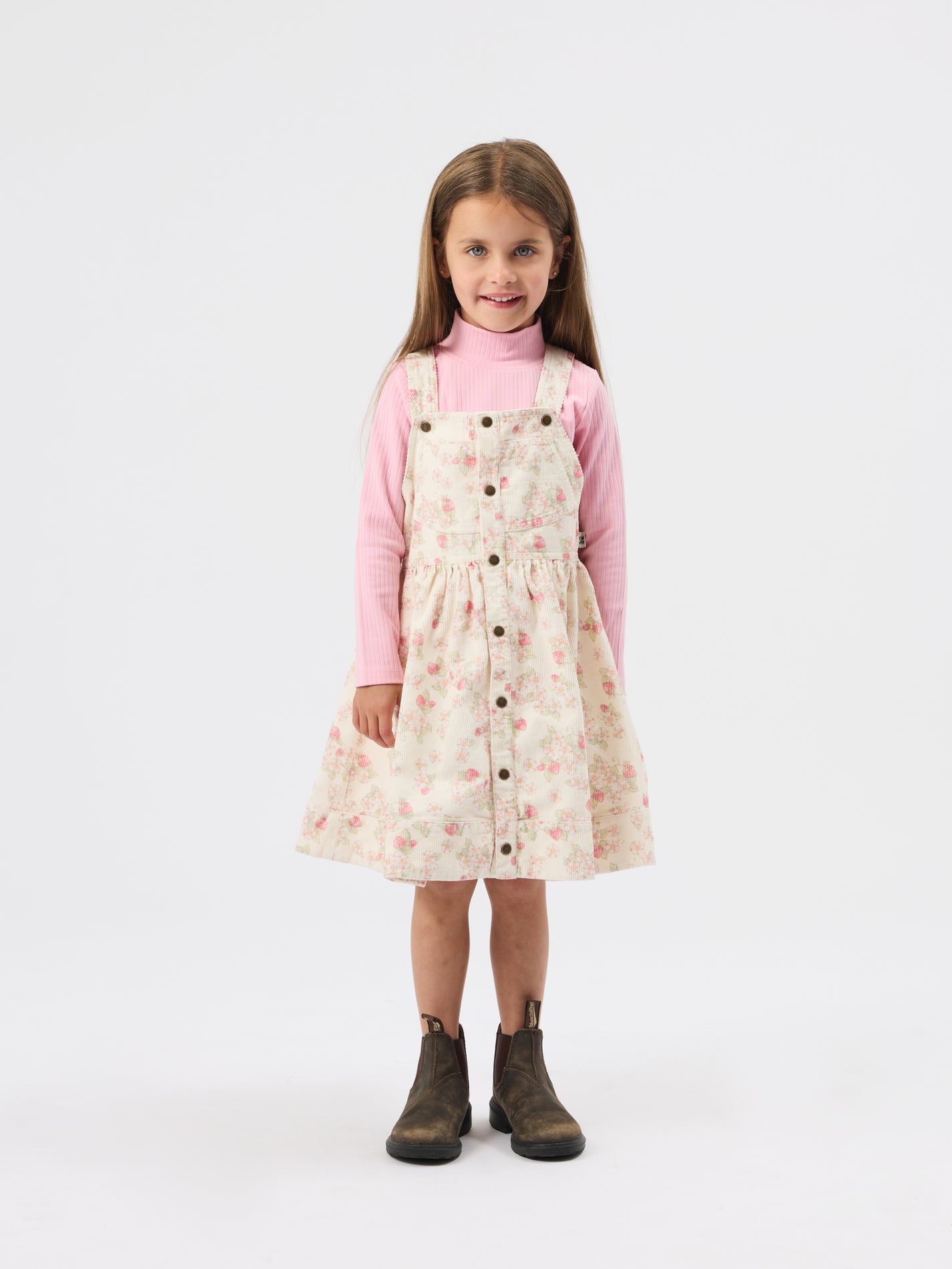 Strawberry Fields Pinafore Dress