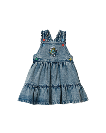 The Smurfette Pinafore Denim Dress