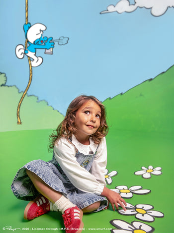 The Smurfette Pinafore Denim Dress