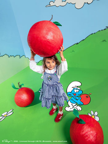 The Smurfette Pinafore Denim Dress