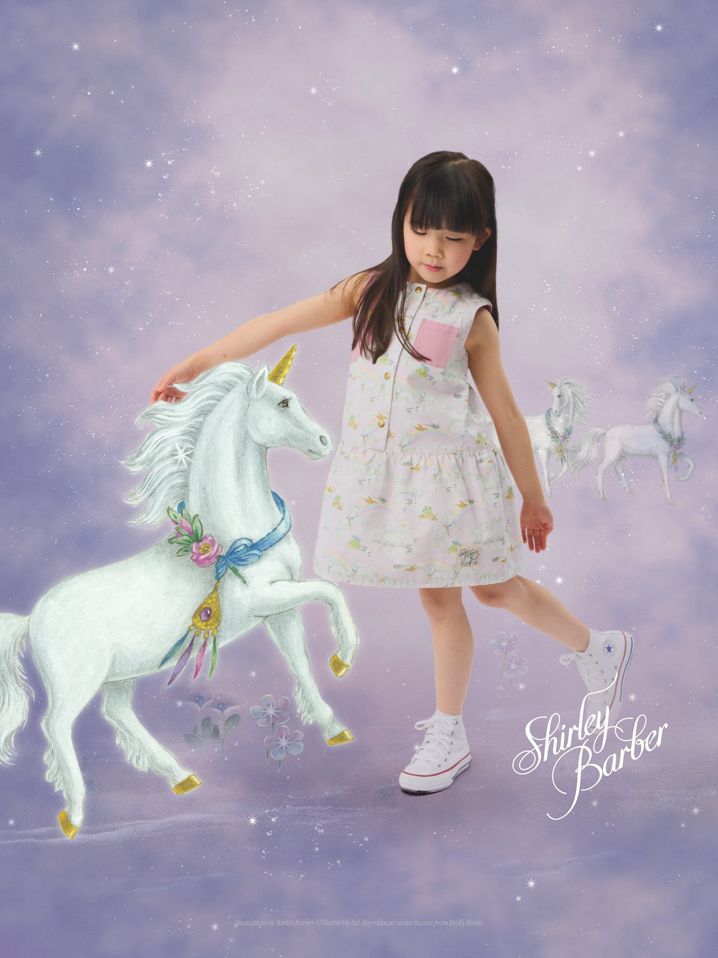 Shirley Barber Unicorn Skater Dress