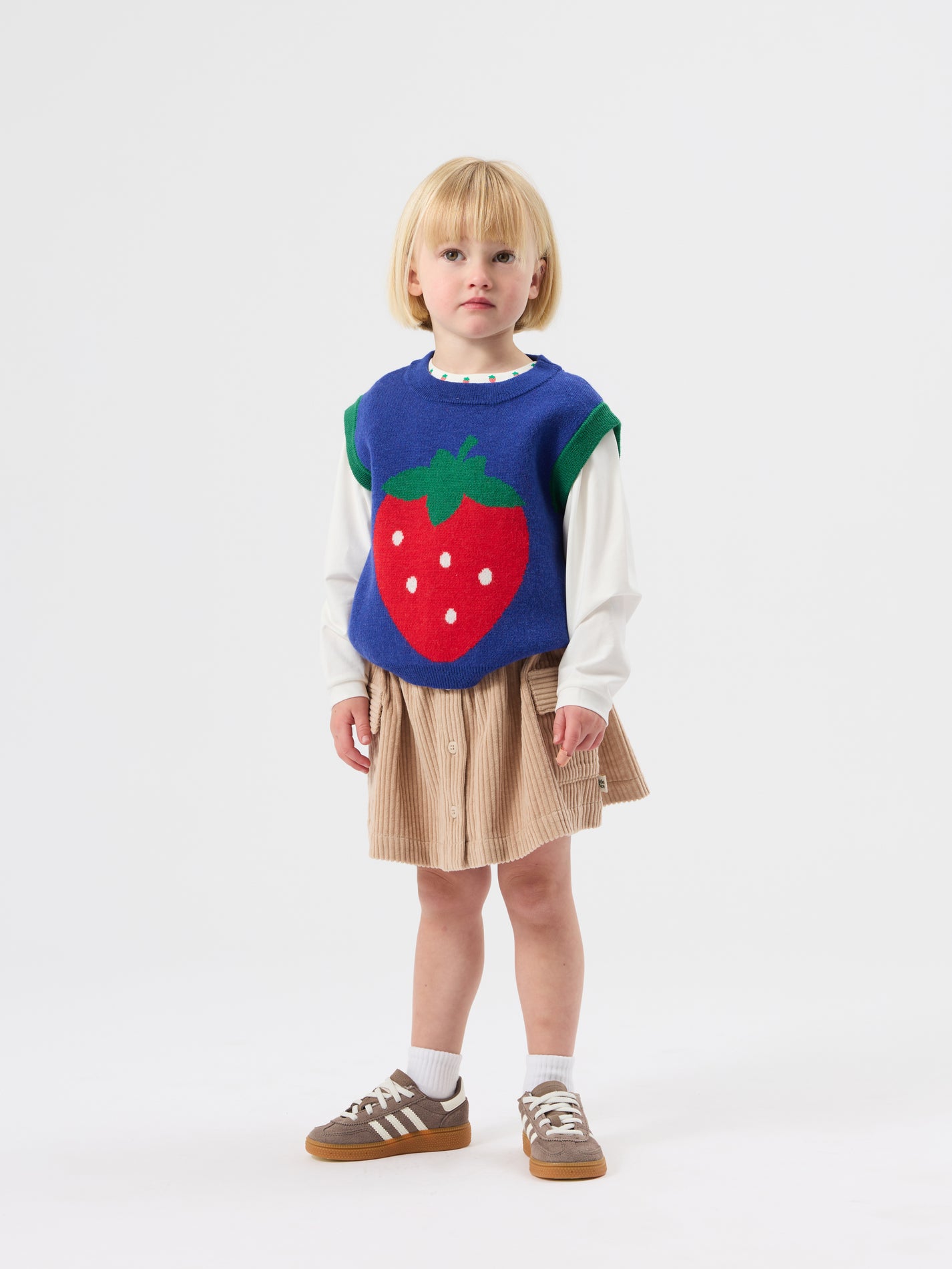 Jumbo Strawberry Knit Vest