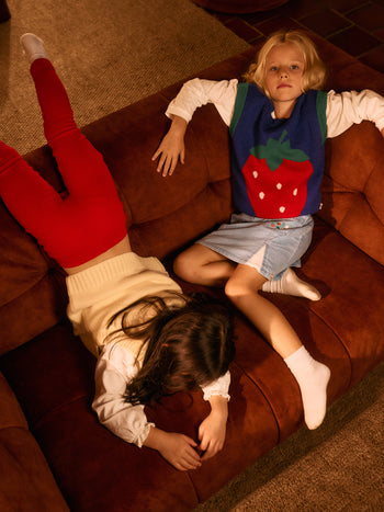 Jumbo Strawberry Knit Vest