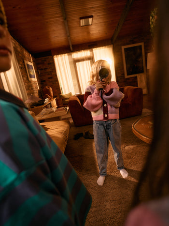 Colour Block Knit Cardigan