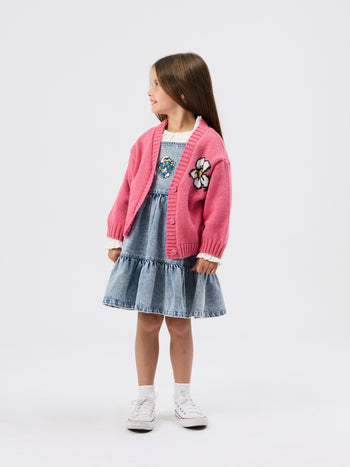 The Smurfs Flower Knit Cardigan